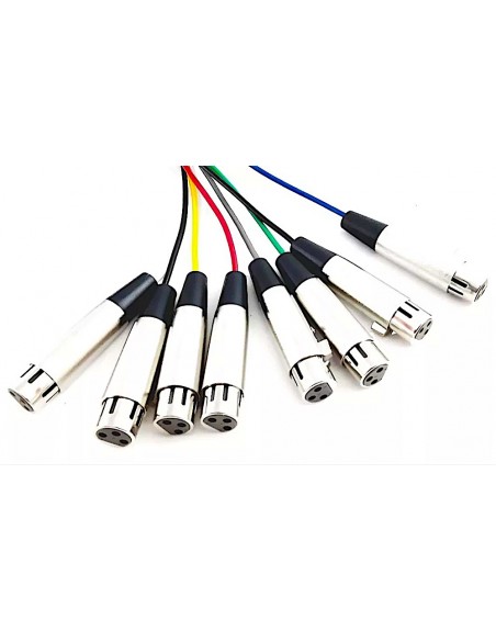 Extension Medusa sub Snake 5 Metros 8 Canales XLR