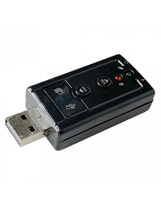 Tarjeta de sonido USB con control de volumen
