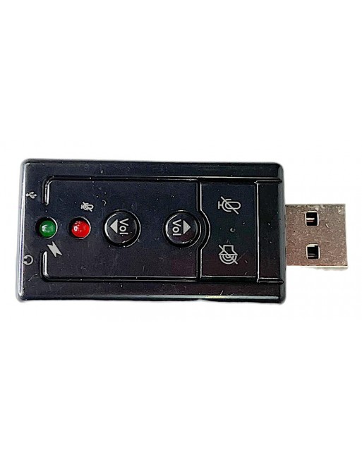 Tarjeta de sonido USB con control de volumen