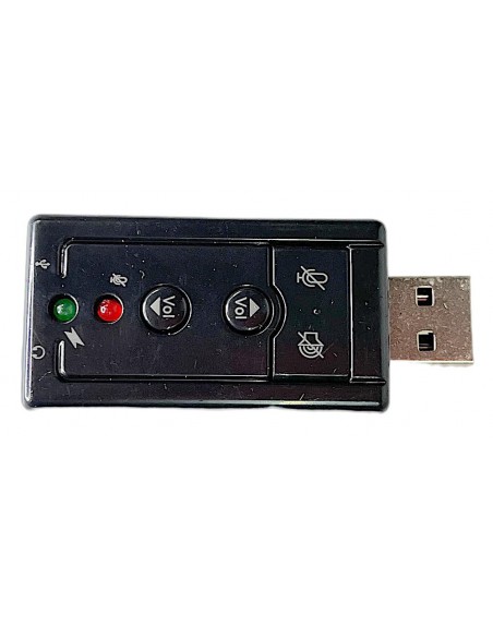 Tarjeta de sonido USB con control de volumen