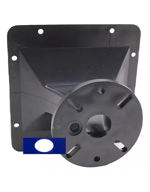 Difusor trompeta cuadrada para atornillar driver 16x16x11cm
