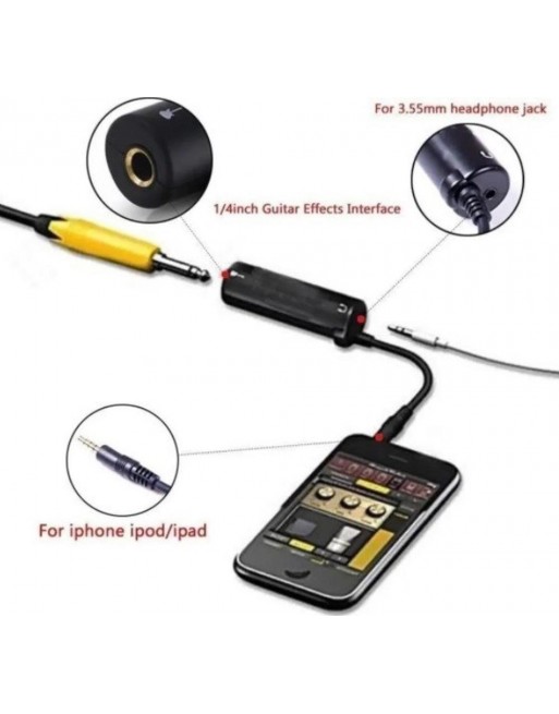Interfaz Guitarra Bajo Android IOS Amplitube iRiG