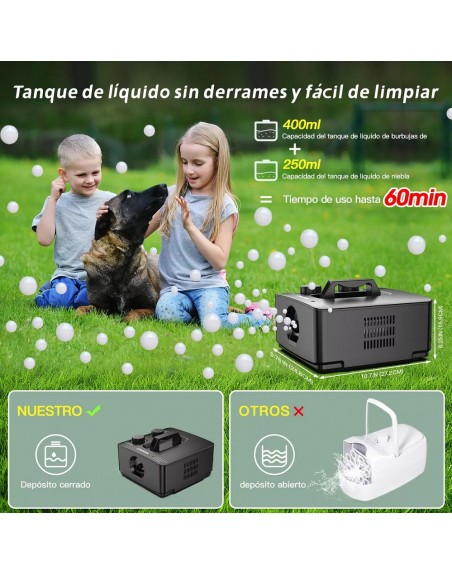 Maquina Petit de Burbujas De Niebla, Generador de Burbujas de Humo