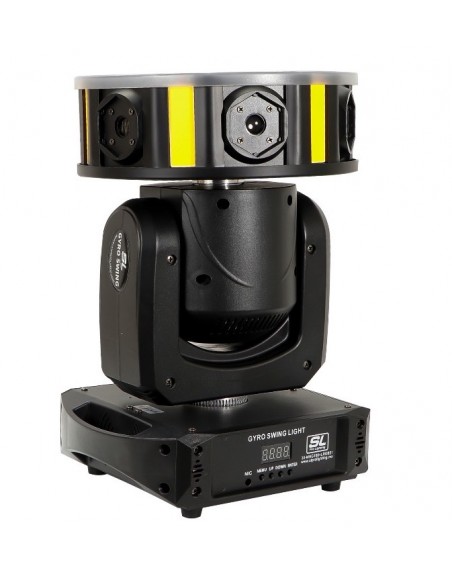 Luz Disco Cyclone Space laser RGB, Led gold & wash
