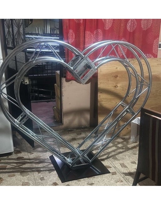 Estructura Corazon estructuras de 1 metro 20 X 20 Color Galvanizado Gris