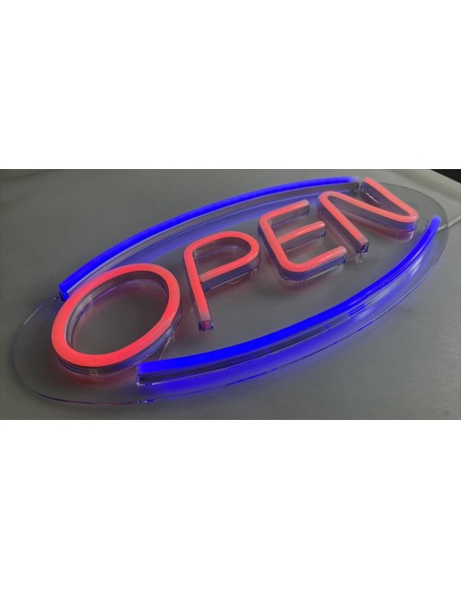 Anuncio luminoso leds tipo neon OPEN