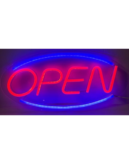 Anuncio luminoso leds tipo neon OPEN
