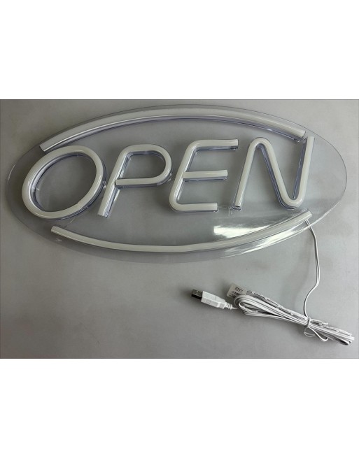 Anuncio luminoso leds tipo neon OPEN