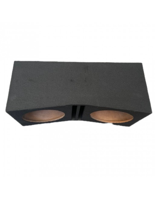 Cajon Bafle porteado (hacia adentro) doble 12" MDF color negro