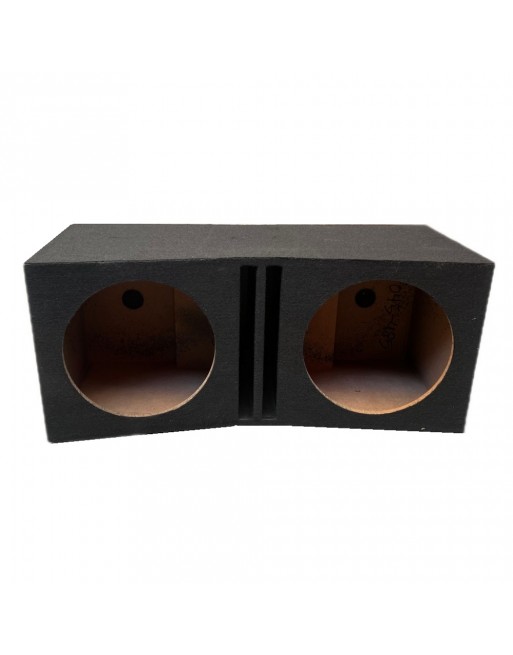 Cajon Bafle porteado (hacia adentro) doble 12" MDF color negro