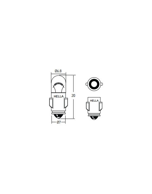 Foco Luz de Tablero para VW Sedan, Combi, Safari, Brasilia