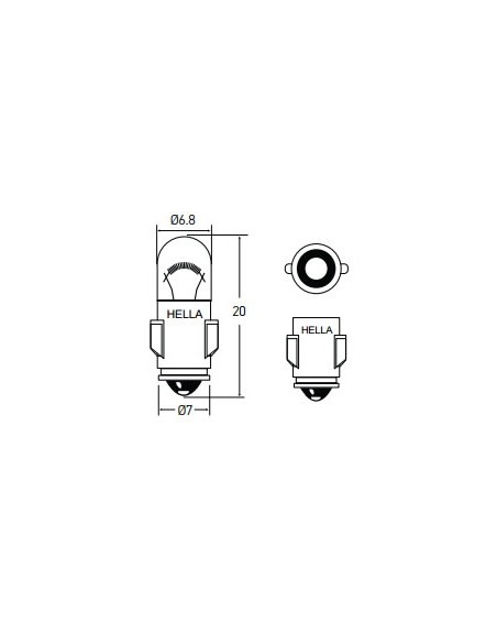 Foco Luz de Tablero para VW Sedan, Combi, Safari, Brasilia