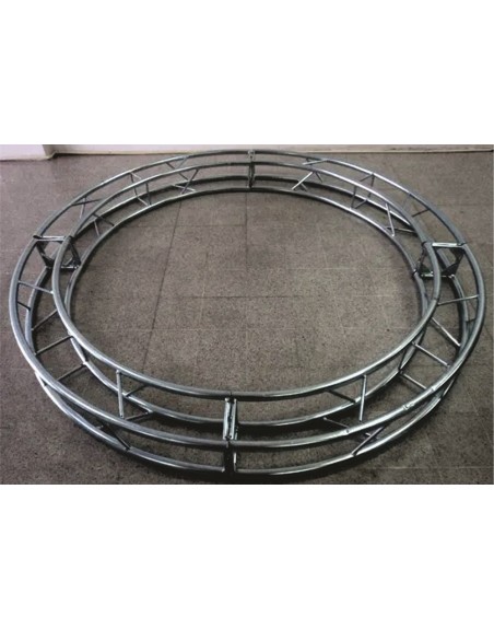 Estructura Redonda 7 Metros 20 X 20 Color Galvanizado Gris