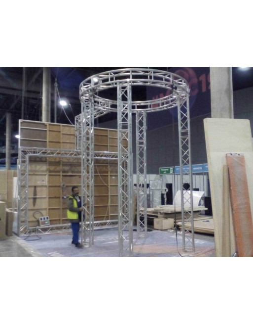 Estructura Redonda 3 Metros 20 X 20 Color Galvanizado Gris