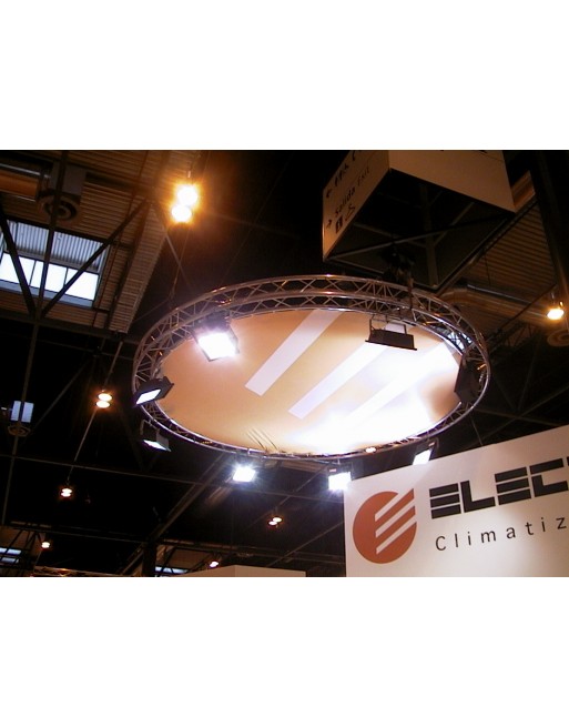 Estructura Redonda 4 Metros 20 X 20 Color Galvanizado Gris