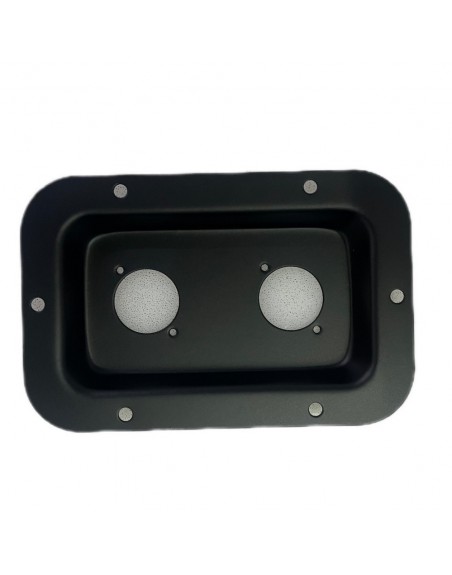 Tapa Metalica Para Bafle 2 Orificios