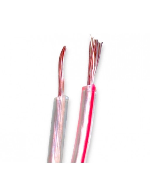 Cable Para Bocina Polarizado Cristal Calibre 12 100 Mts