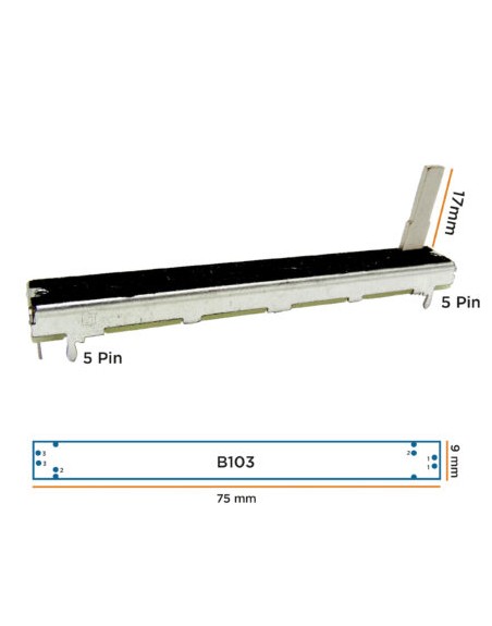 Potenciometro Fader deslizante para mezcladora PTM-020