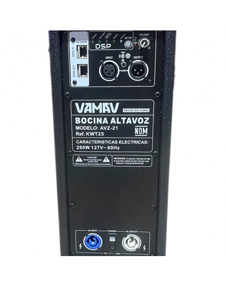 Bafle Profesional Amplificado Vamav 2x5" 280w RMS KWT25
