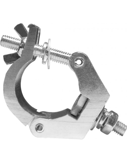 Clamp tipo Hamburguesa De Aluminio para tubo 1" con soporte Gancho