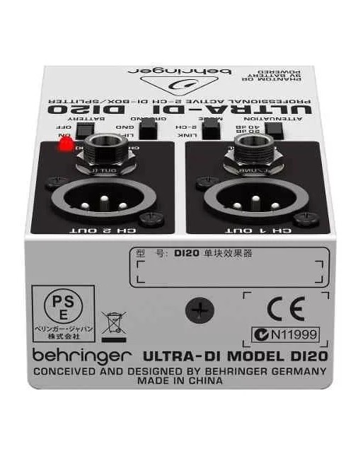 Caja Directa Profesional 2 Canales Behringer Mod DI20