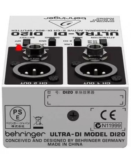 Caja Directa Profesional 2 Canales Behringer Mod DI20