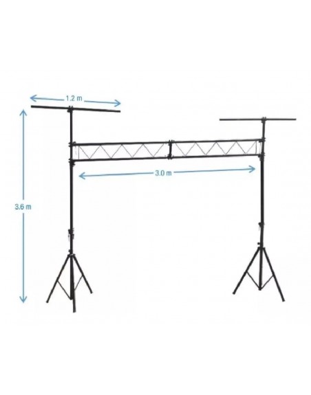Stand Iluminacion Porteria 120Kg 3m X 3 RDX