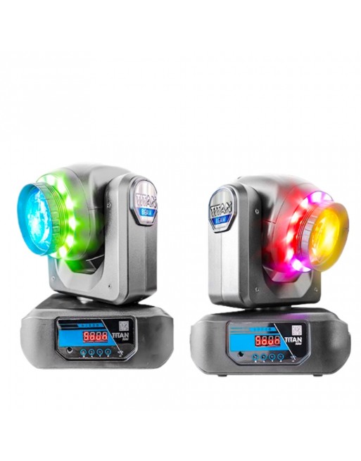 Kit 2 Cabezas Roboticas Titan Beam 80w con Maleta SUPERBRIGHT