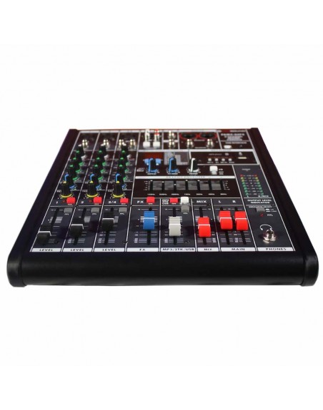 Mezcladora de audio 4 Canales USB MP3 Bluetooth PROSOUND PAMX-04FX