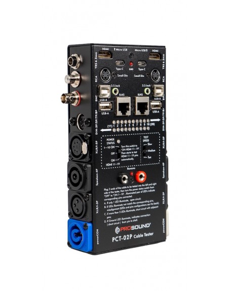 Probador De Cables Tester Prosound PCT-02P