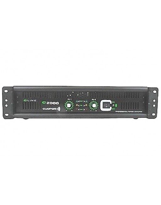 Amplificador Profesional CUOPERH 2 canales x 130w RMS E-2000