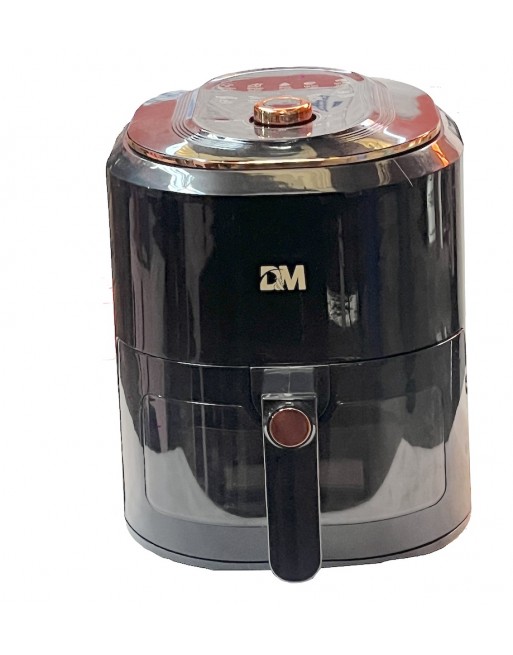 Freidora de aire de acero inoxidable Negra 7.5L