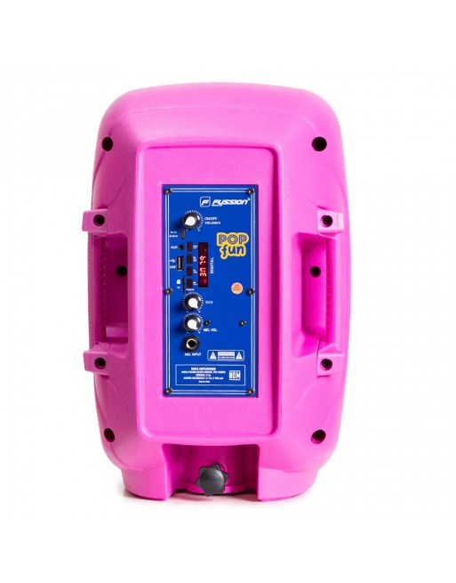 Bafle Amplificado Recargable 8 Bluetooth Usb Luz Led