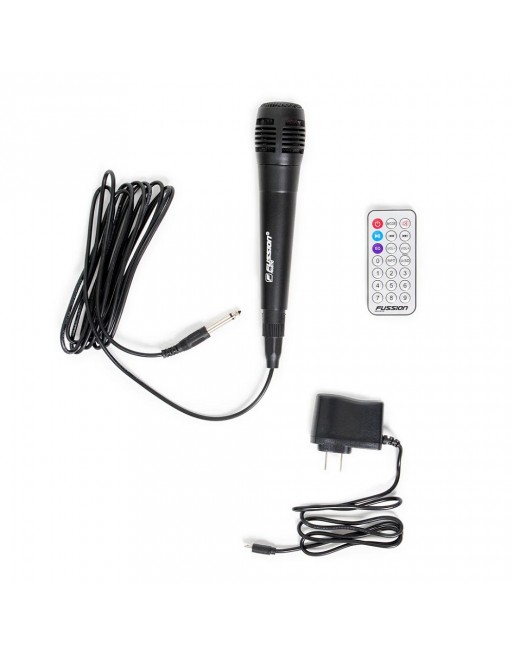 Bafle Amplificado Recargable 8 Bluetooth Usb Luz Led