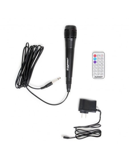 Bafle Amplificado Recargable 8 Bluetooth Usb Luz Led