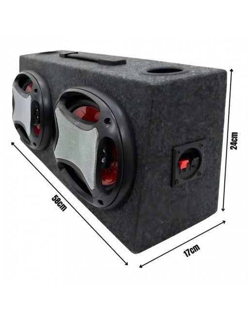 Cajon Doble Con Bocinas 6x9 Pulgadas 4vias