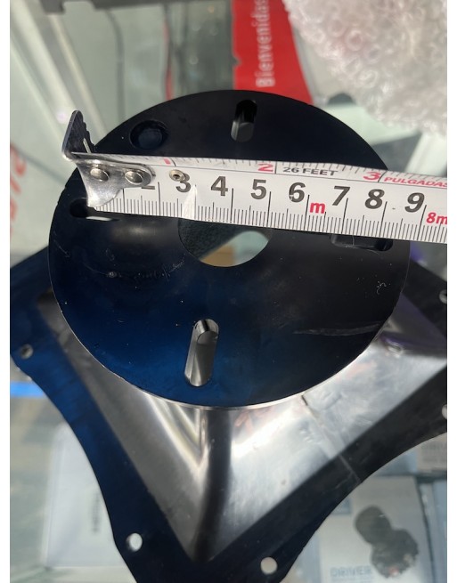 Difusor trompeta cuadrada para atornillar driver 17.8x17.8x10cm