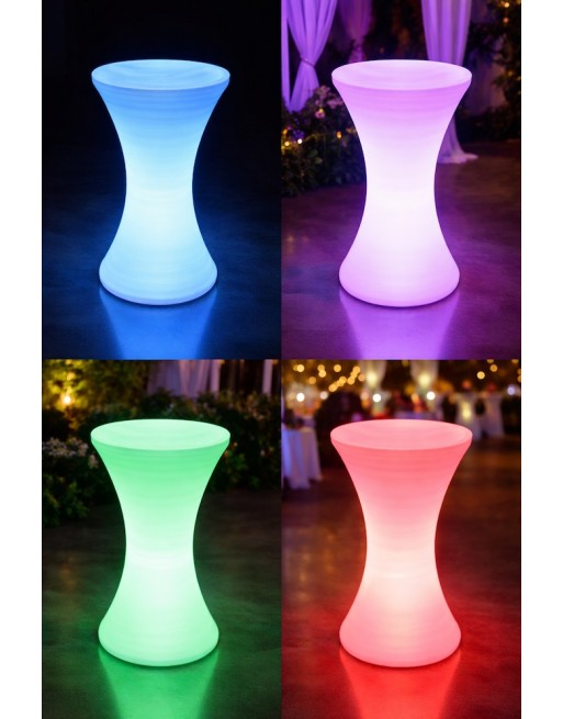 Periquera Redonda Led Iluminada Lounge Neonmania