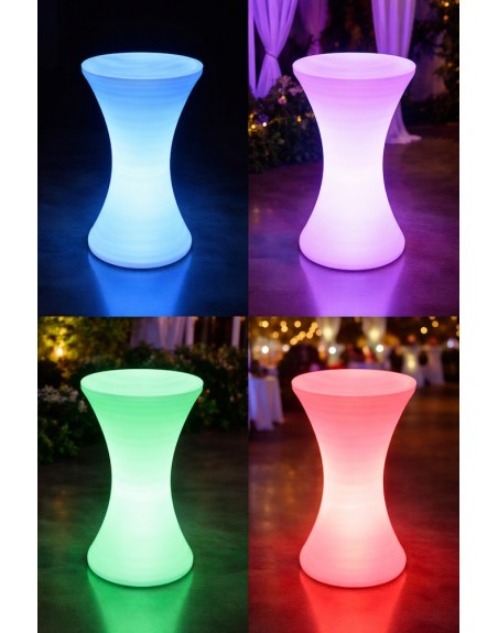 Periquera Redonda Led Iluminada Lounge Neonmania