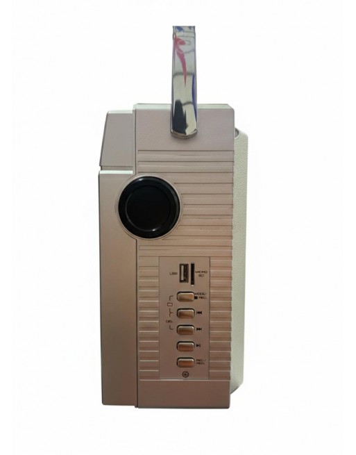 Grabadora Portatil Gris Retro Vintage CASSETTE radio USB Bluetooth