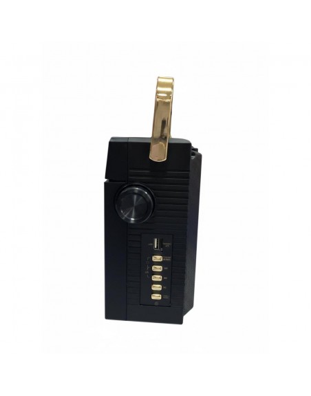 Grabadora Portatil Negra Retro Vintage CASSETTE radio USB Bluetooth