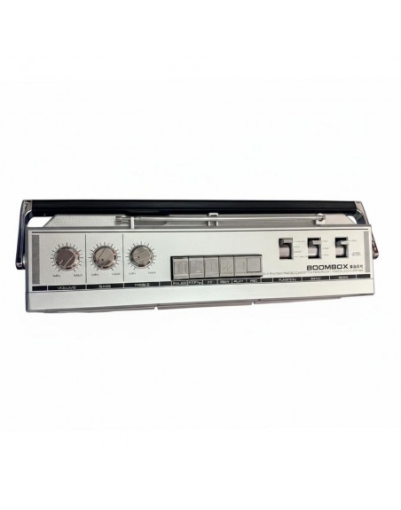 Grabadora Portatil Gris Retro Vintage CASSETTE radio USB Bluetooth