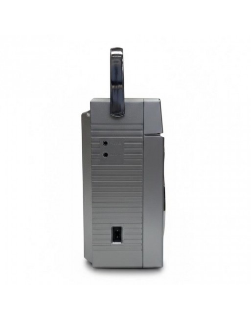 Grabadora Portatil Gris Retro Vintage CASSETTE radio USB Bluetooth