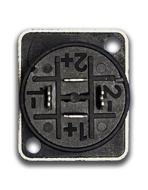 Jack de Chasis Cuadrado Metalico Speakon 4 vias