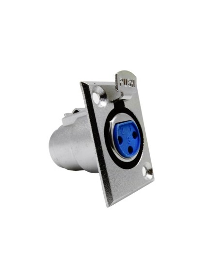 Jack tipo XLR para Chasis 3 puntas Metálico JA-153
