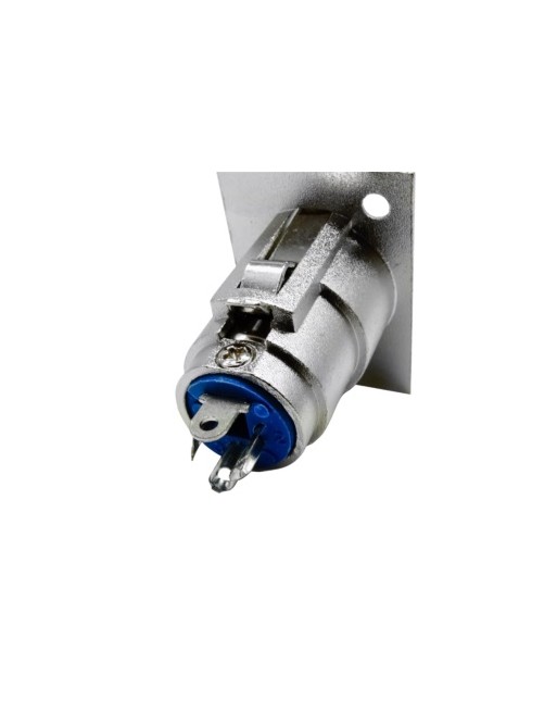 Jack tipo XLR para Chasis 3 puntas Metálico JA-153