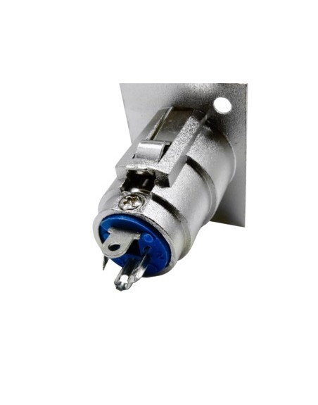 Jack tipo XLR para Chasis 3 puntas Metálico JA-153