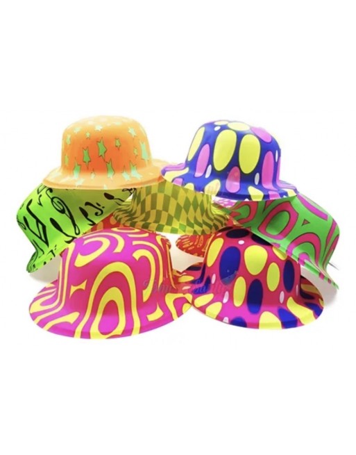 12 Piezas Sombrero Bombin Animacion Neonmania