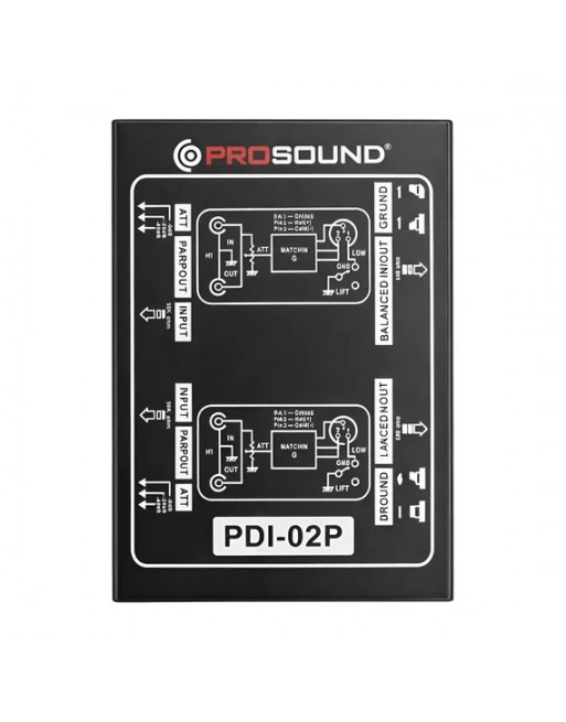 Caja Directa Pasiva Prosound de dos canales PDI-02P