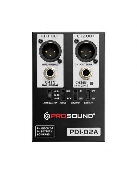 Caja Directa Activa Prosound de dos canales PDI-02A